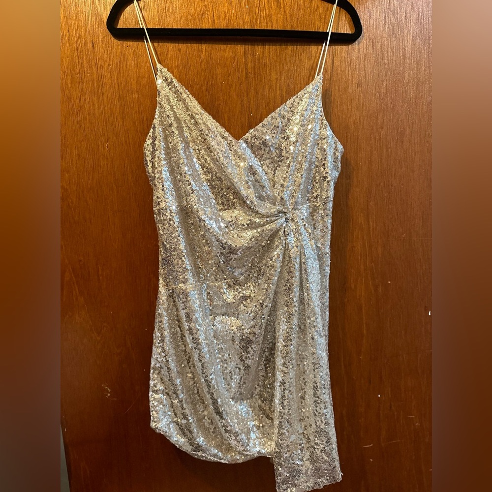 Zara Women’s Silver Sequin Dress